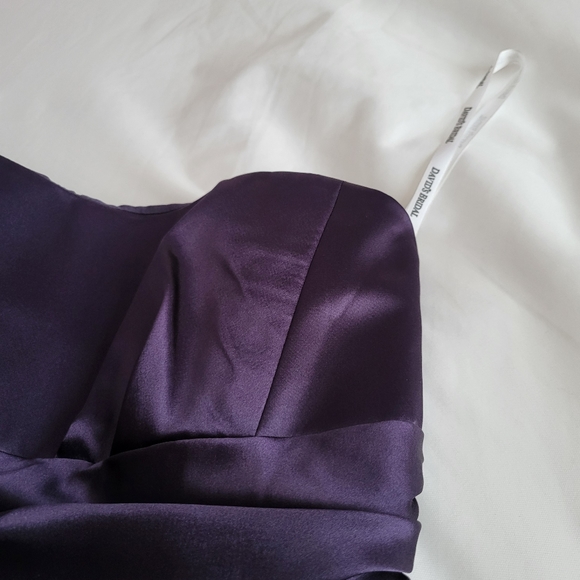 David's Bridle Royal Purple Sleeveless Mini Dress with Pockets - Picture 5 of 10